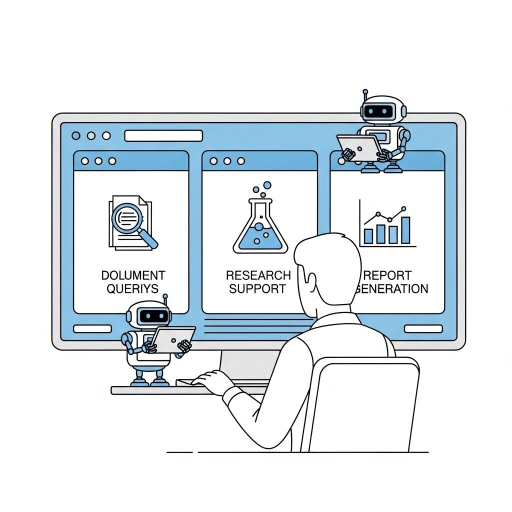 AIを活用して業務遂行している